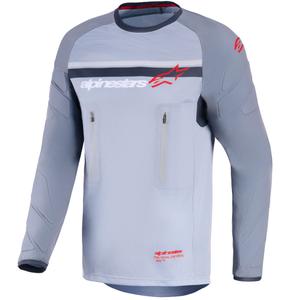 Motokrosový dres Alpinestars Maxdura Dual světle šedo-tmavo šedo-oranžový