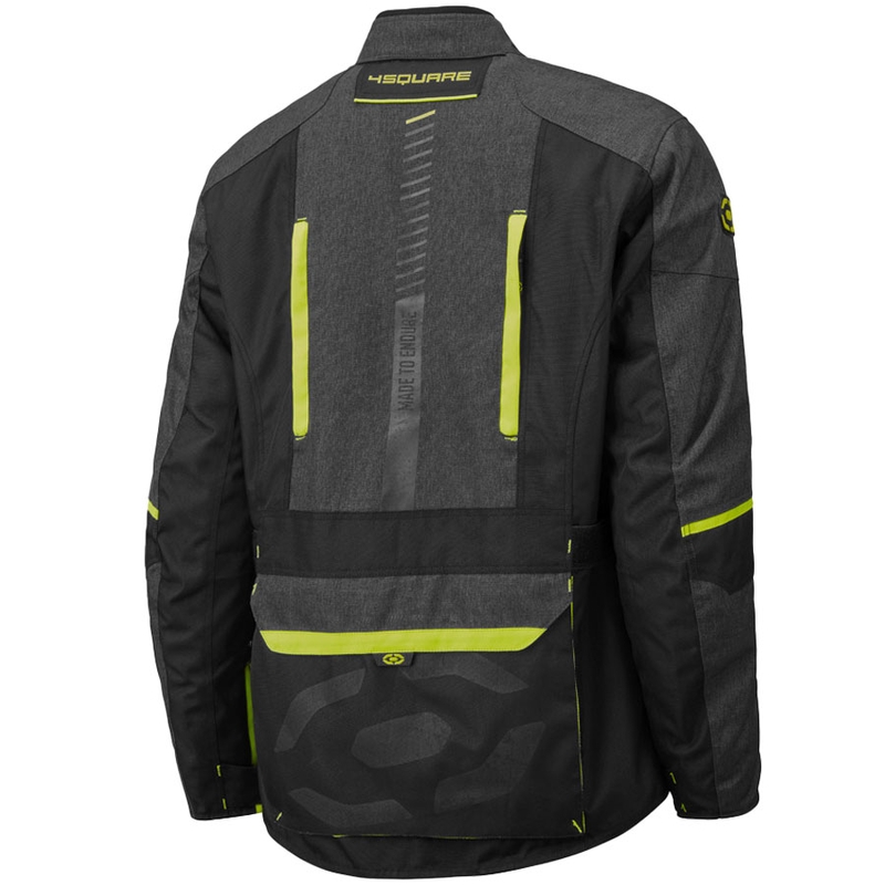 4SQUARE Trailer Craft motoros kabát szürke-fluo sárga
