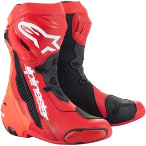 Alpinestars Supertech R motoros csizma fluo piros-piros