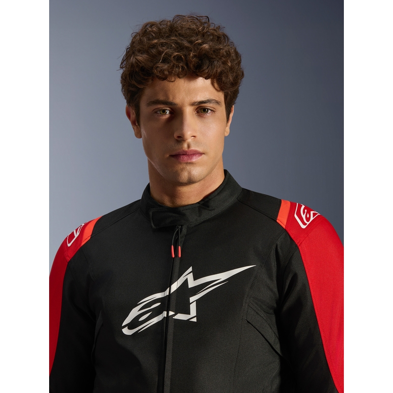 Alpinestars T-SPS 2 Waterproof motoros kabát piros-fekete-fehér