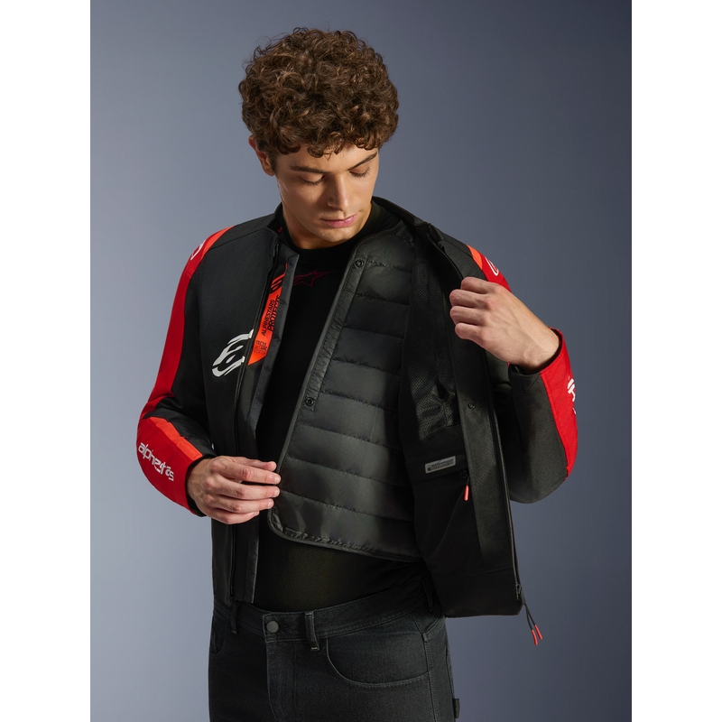 Alpinestars T-SPS 2 Waterproof motoros kabát piros-fekete-fehér