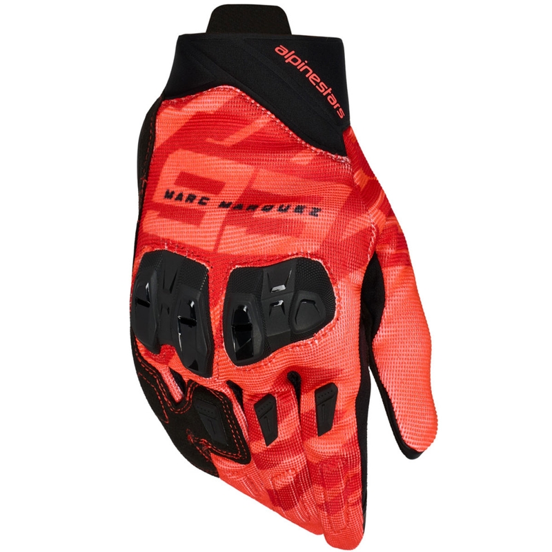 Alpinestars SP X 1 MM93 kollekció motoros kesztyű fluo piros-piros-fekete