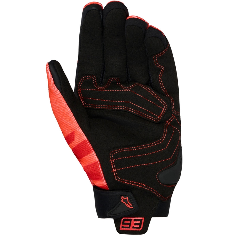 Alpinestars SP X 1 MM93 kollekció motoros kesztyű fluo piros-piros-fekete