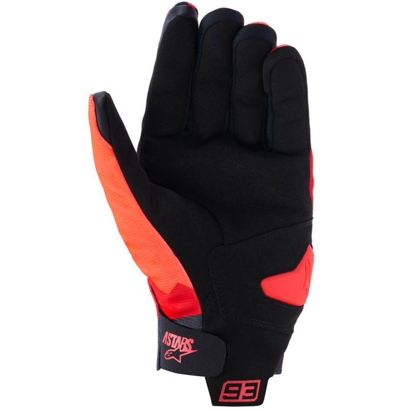 Alpinestars Reef V2 MM93 kollekció motoros kesztyű fluo piros-piros-fekete