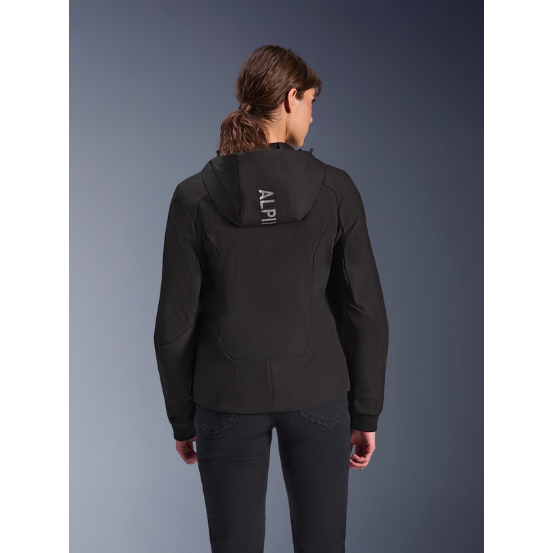 Alpinestars Stella Radium Tech Hoodie női motoros pulóver fekete