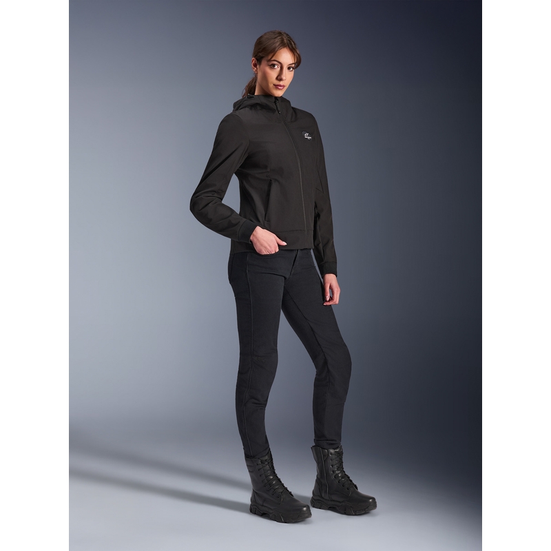 Alpinestars Stella Radium Tech Hoodie női motoros pulóver fekete