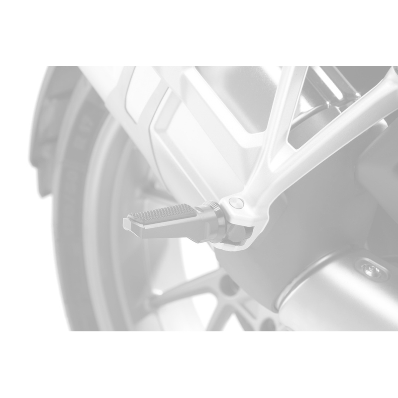Footpegs without adapters PUIG SPORT ezüst with rubber