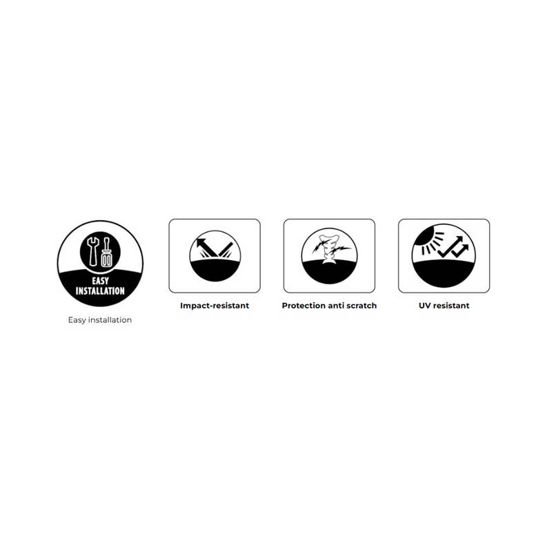Rim strip PUIG PREMIUM white fluor set of 8 rim strips