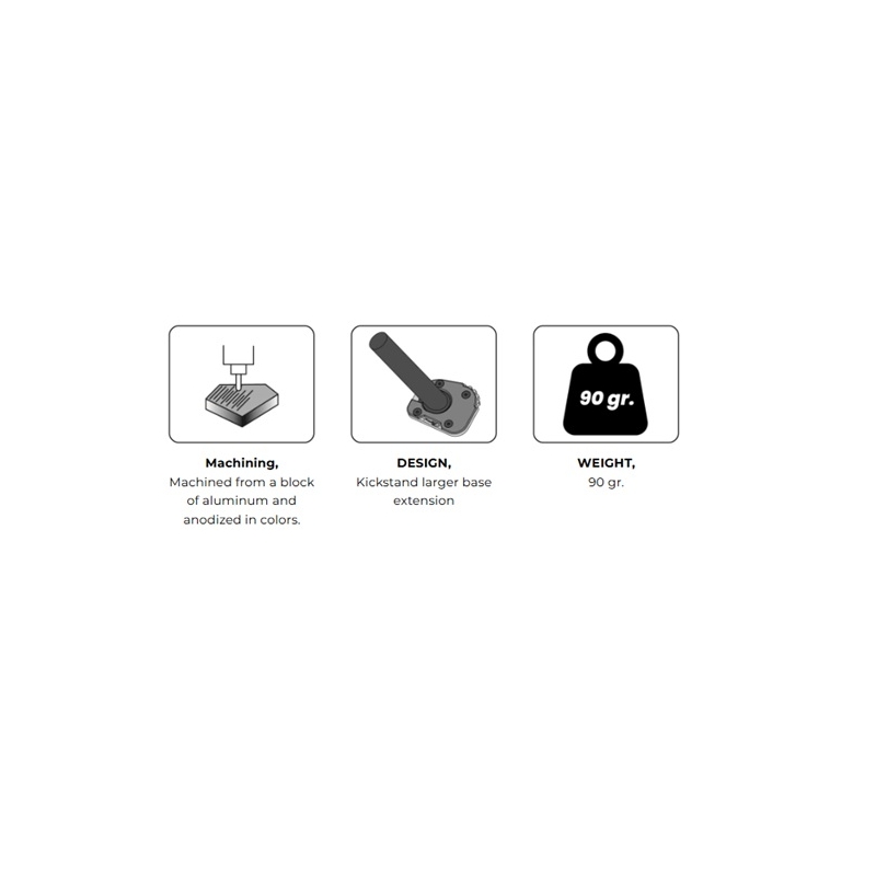 Kickstand extension PUIG fekete