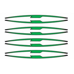 Rim strip PUIG 21833V zöld set of 8 rim strips