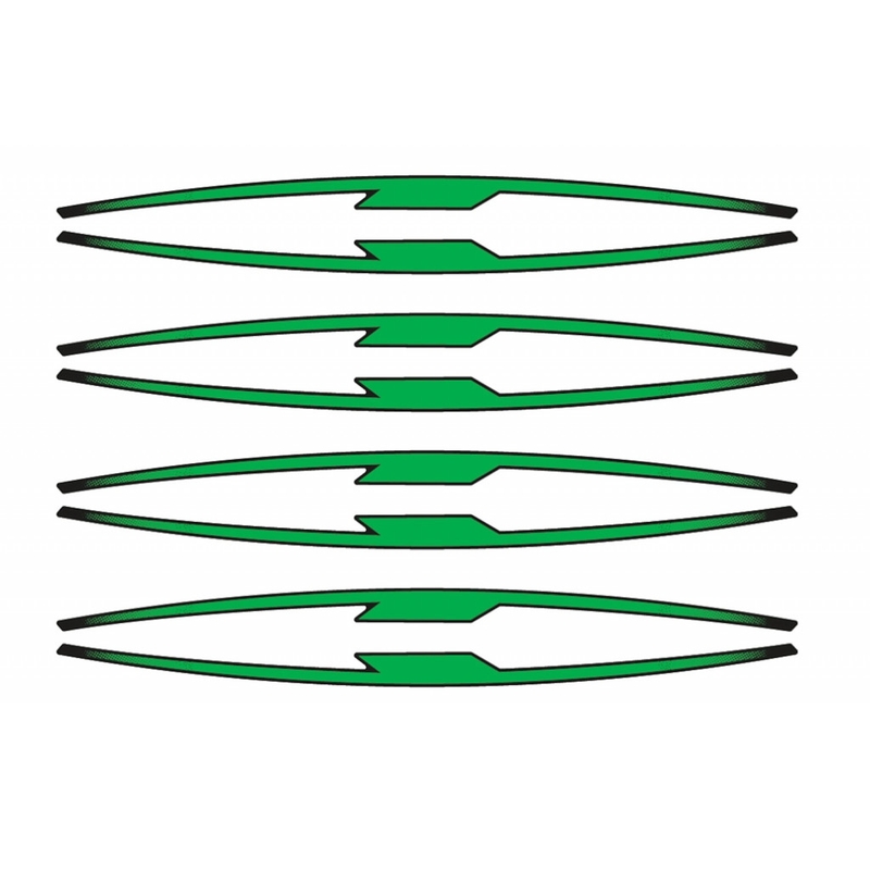 Rim strip PUIG zöld set of 8 rim strips
