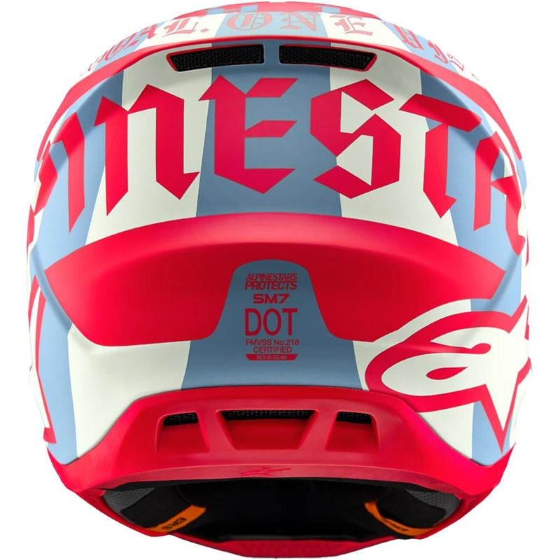 Alpinestars Supertech S-M7 limitált kiadás Beast Coast motokrossz bukósisak szürke-fekete-narancssárga