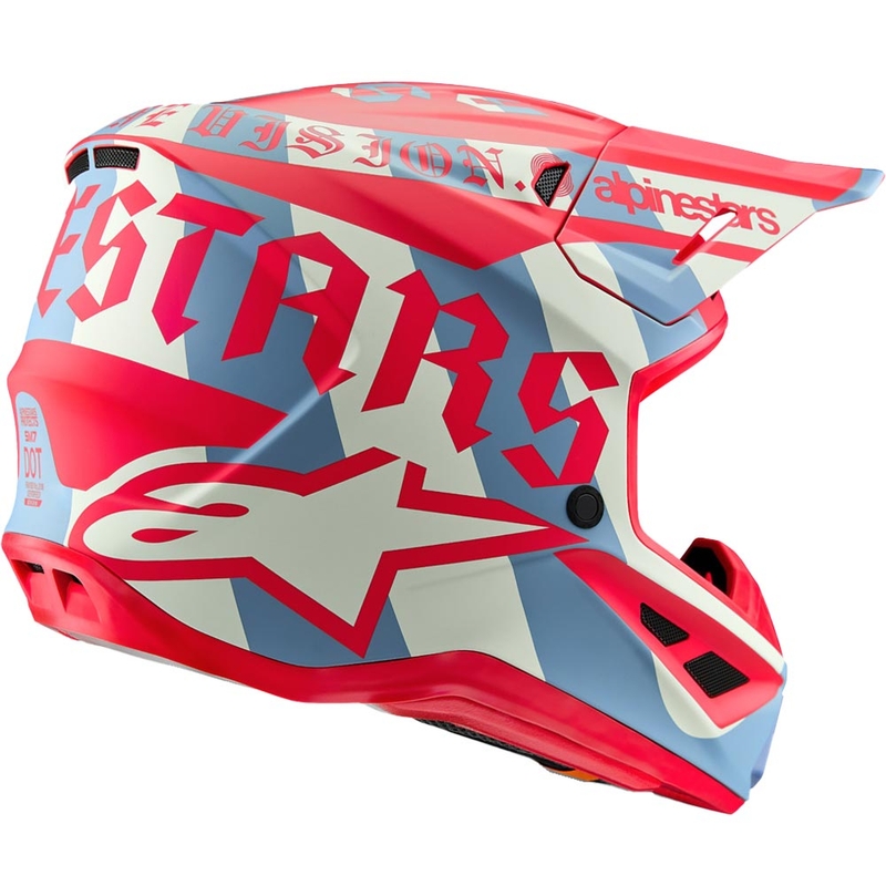 Alpinestars Supertech S-M7 limitált kiadás Beast Coast motokrossz bukósisak szürke-fekete-narancssárga