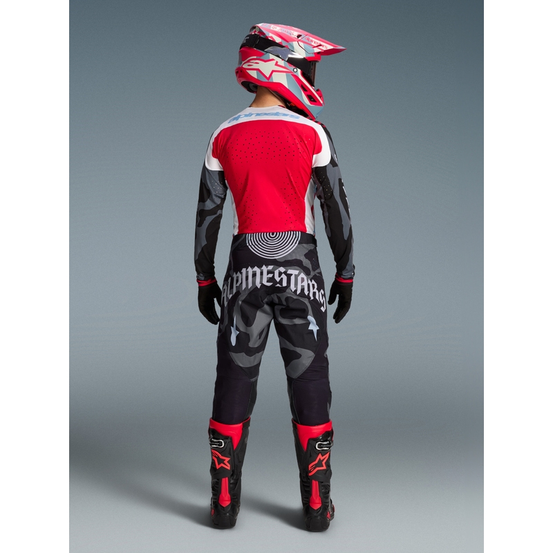 Alpinestars Techstar Beast Coast limitált kiadású motokrossz mez szürke-fekete-narancssárga