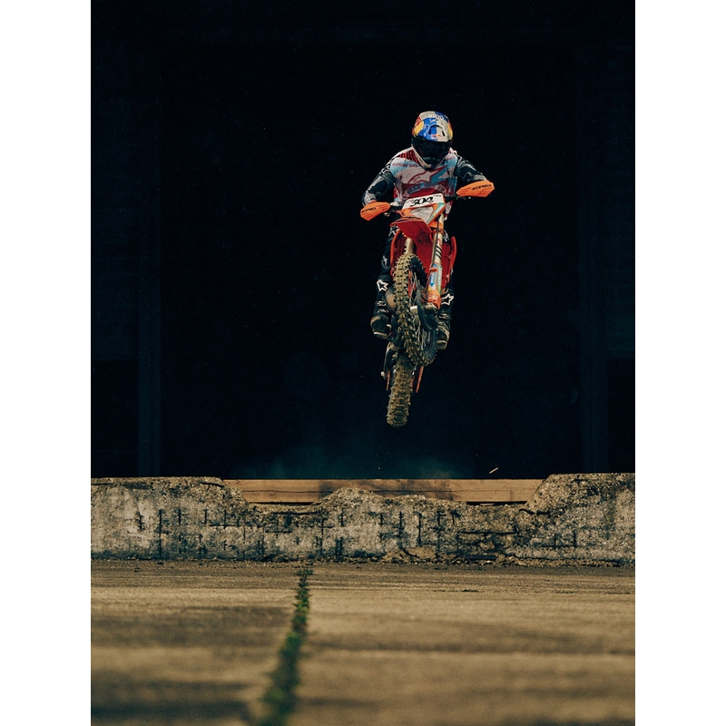 Alpinestars Techstar Beast Coast limitált kiadású motokrossz mez szürke-fekete-narancssárga