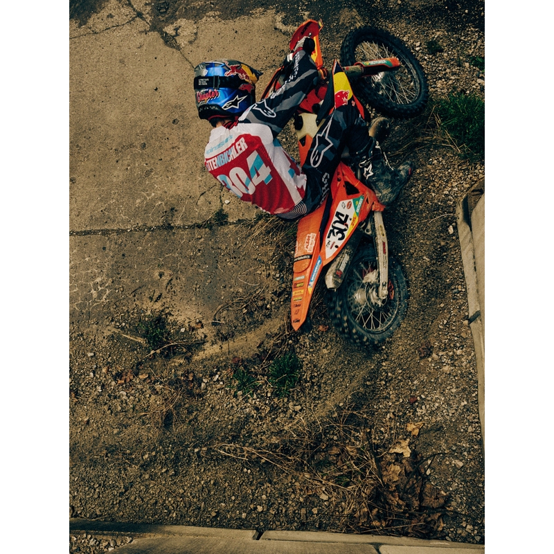 Alpinestars Techstar Beast Coast limitált kiadású motokrossz mez szürke-fekete-narancssárga
