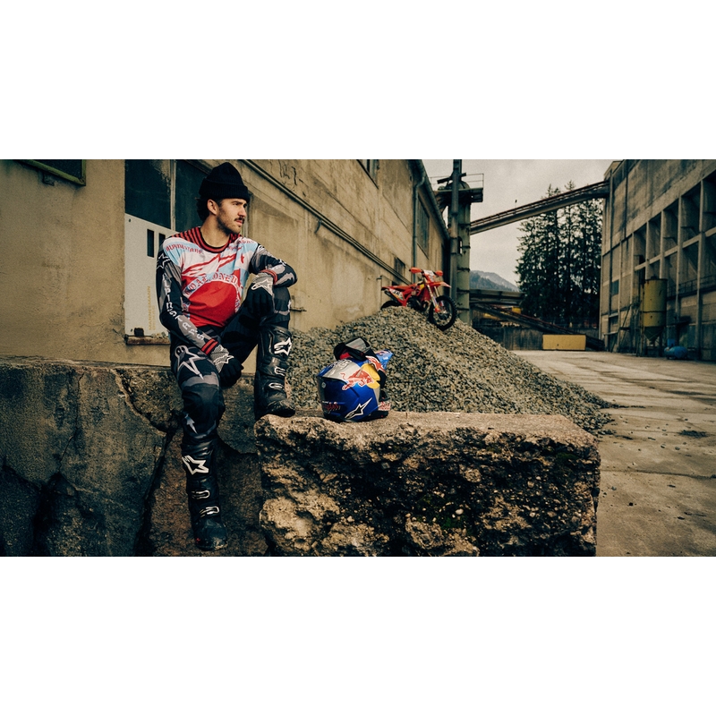 Alpinestars Techstar Beast Coast limitált kiadású motokrossz mez szürke-fekete-narancssárga