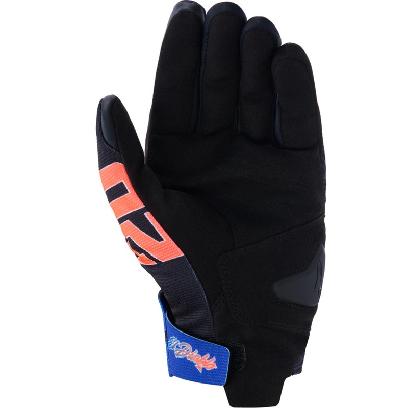 Alpinestars Reef V2 FQ20 kollekció motoros kesztyű fekete-fluo piros-kék-zöld