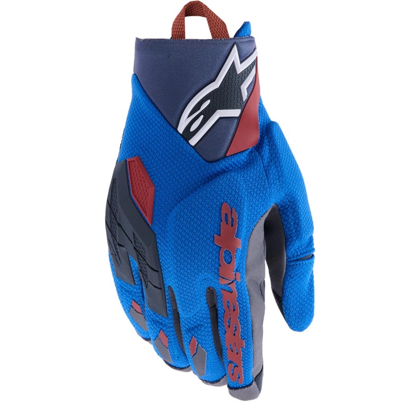 Alpinestars Durack motoros kesztyű kék-sötétszürke-narancssárga