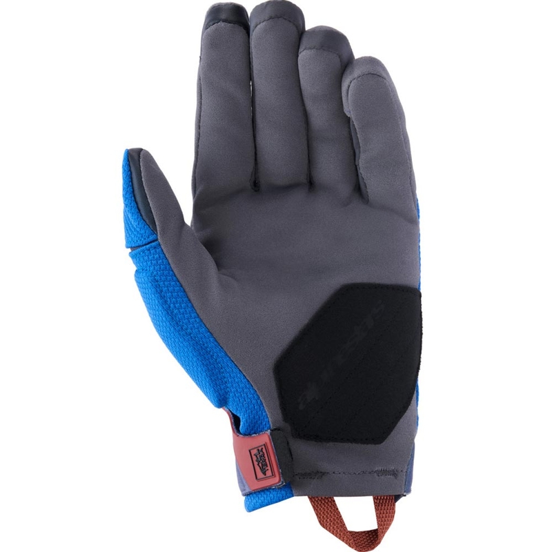 Alpinestars Durack motoros kesztyű kék-sötétszürke-narancssárga