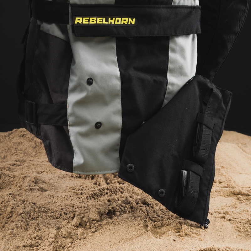 Rebelhorn Patrol motoros kabát szürke-fekete-neon sárga
