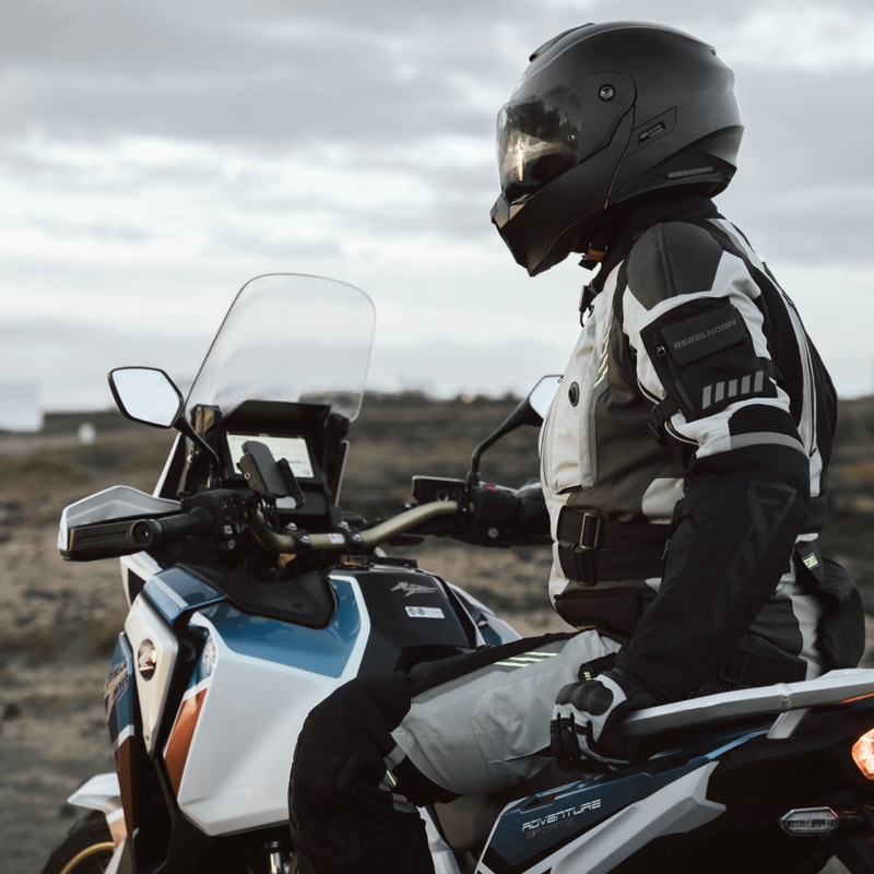 Rebelhorn Patrol motoros kabát szürke-fekete-neon sárga