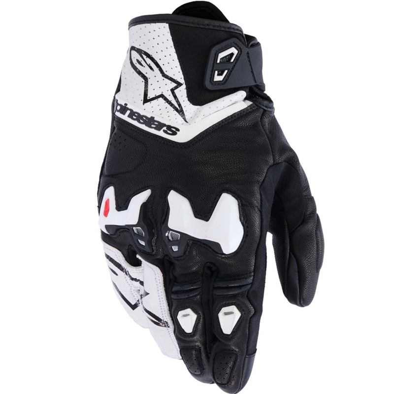 Alpinestars SP-R TECH motoros kesztyű fehér-fekete