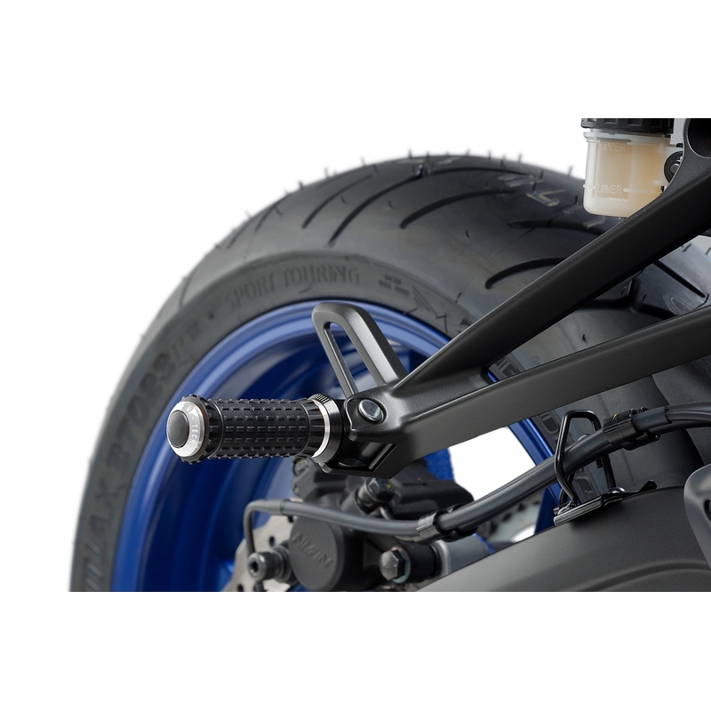 Footpegs without adapters PUIG R-FIGHTER S ezüst