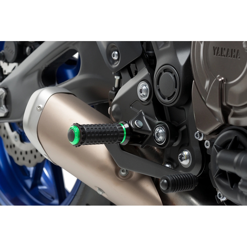 Footpegs without adapters PUIG R-FIGHTER S zöld
