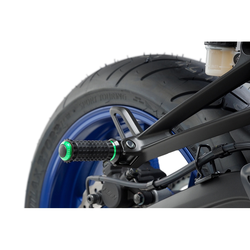 Footpegs without adapters PUIG R-FIGHTER S zöld