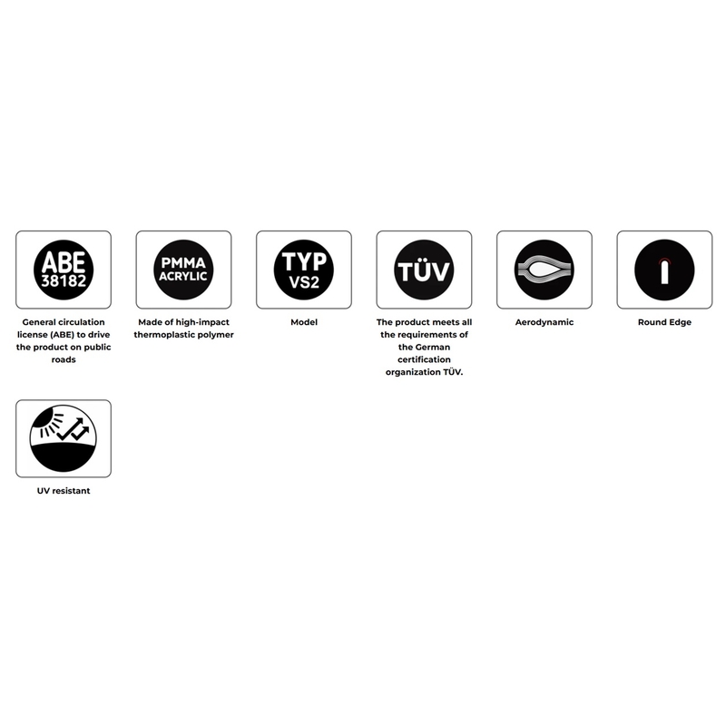 Windscreen PUIG TOURING áttetsző