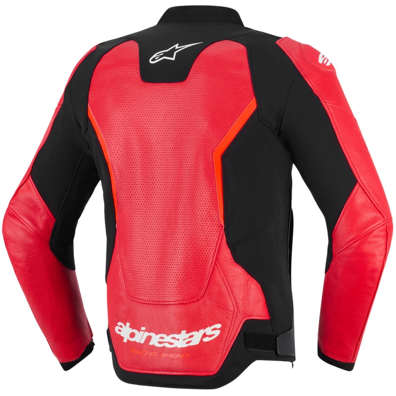 Alpinestars GP Force V2 Airflow motoros bőrkabát fluo piros-fekete-fehér