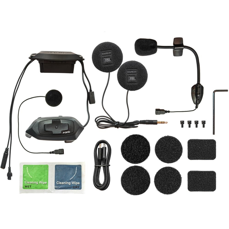 Interkom na motorku Cardo HJC Packtalk černý