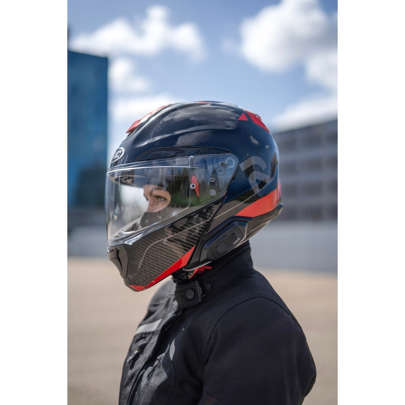 Interkom na motorku Cardo HJC Packtalk černý