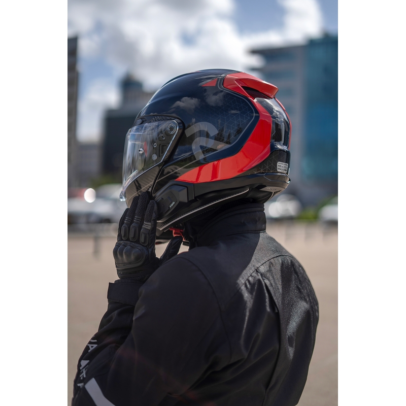 Interkom na motorku Cardo HJC Packtalk černý