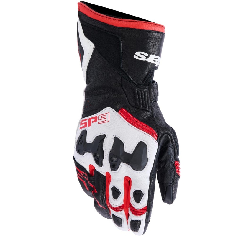 Alpinestars SP-9 motoros kesztyű fekete-fehér-piros