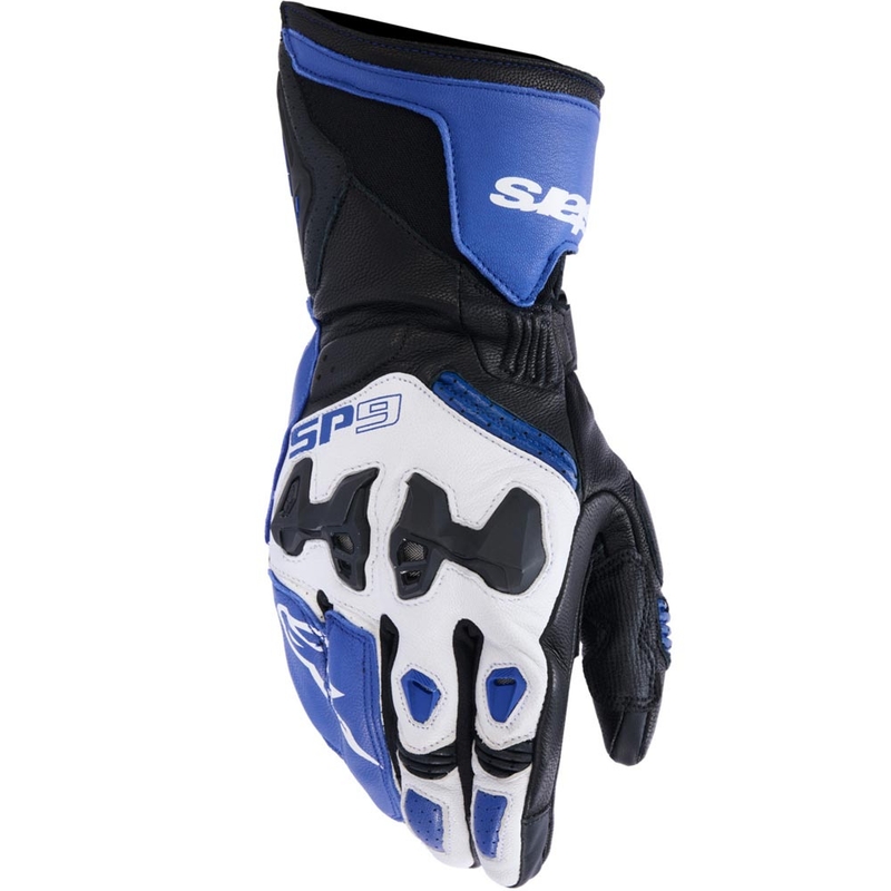 Alpinestars SP-9 motoros kesztyű kék-fehér-fekete