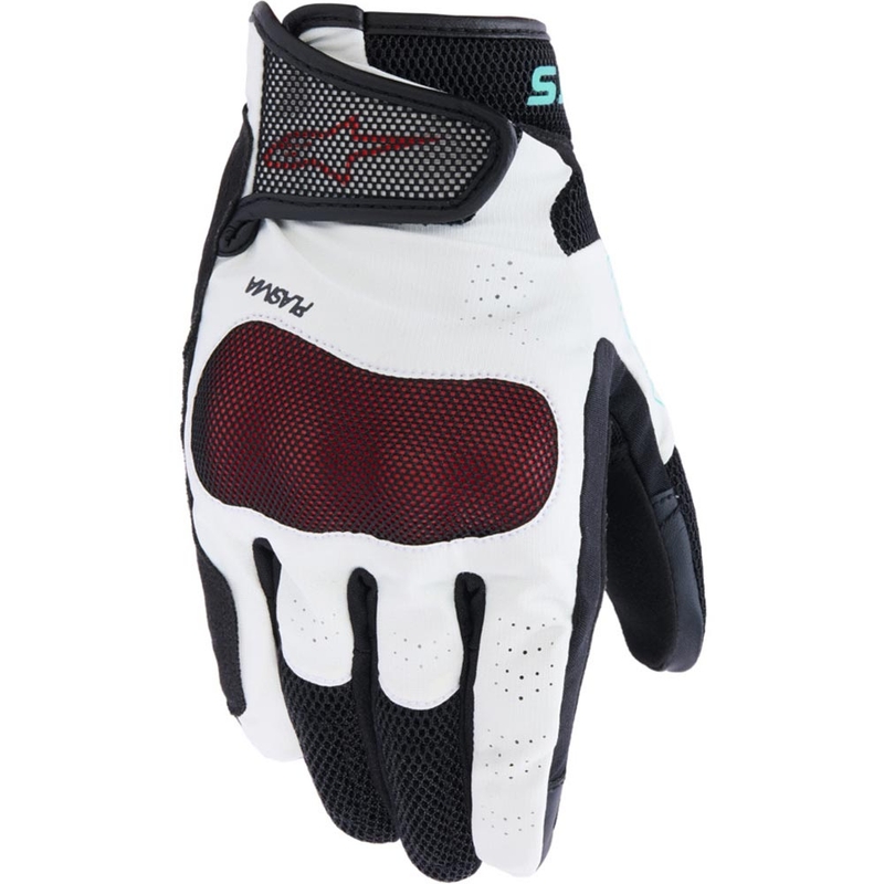 Alpinestars Stella Mogress Airflow női motoros kesztyű fehér-fekete-türkiz