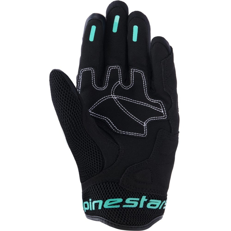 Alpinestars Stella Mogress Airflow női motoros kesztyű fehér-fekete-türkiz