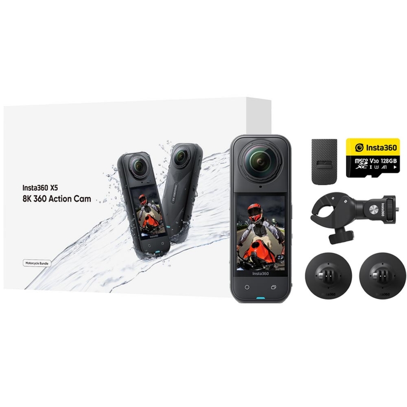 Insta360 X5 Motorcycle Bundle akciókamera fekete