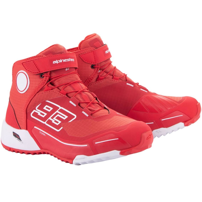 Alpinestars CR-X Drystar MM93 kollekció motoros cipő piros-fehér