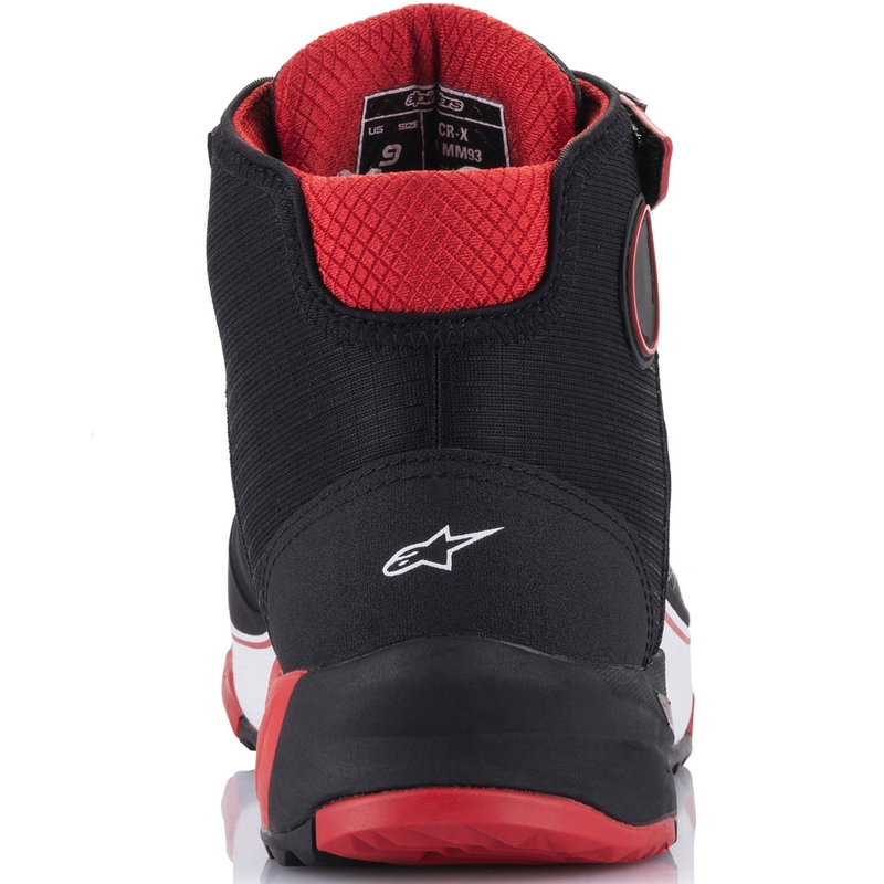 Alpinestars CR-X Drystar MM93 kollekció motoros cipő fekete-piros-fehér