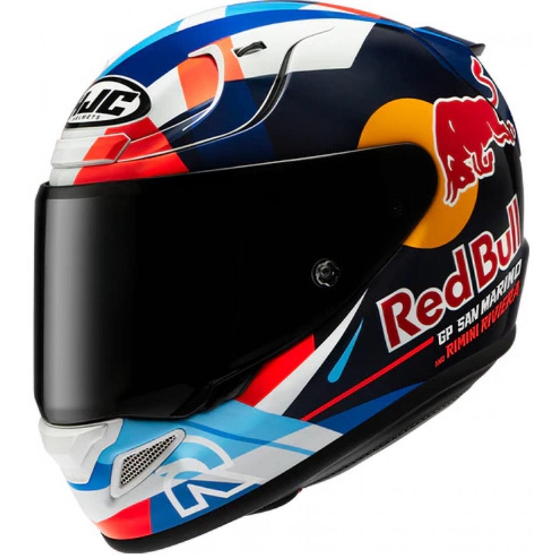 HJC RPHA 12 Red Bull Misano GP 2 MC21 zárt motoros bukóssiak kék-fehér-piros