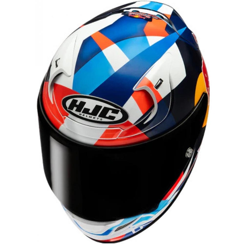 HJC RPHA 12 Red Bull Misano GP 2 MC21 zárt motoros bukóssiak kék-fehér-piros