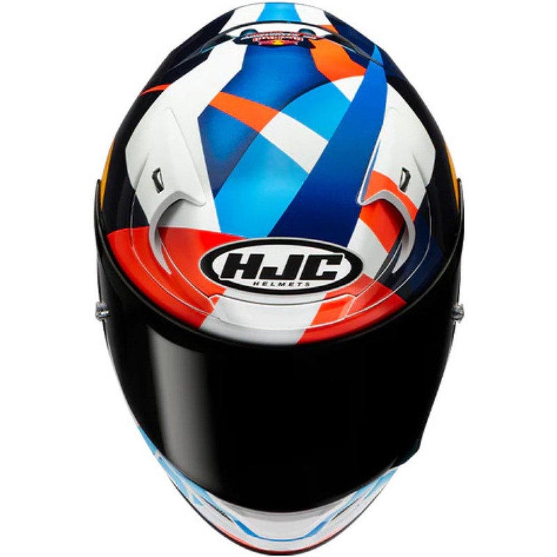 HJC RPHA 12 Red Bull Misano GP 2 MC21 zárt motoros bukóssiak kék-fehér-piros