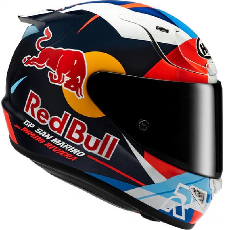 HJC RPHA 12 Red Bull Misano GP 2 MC21 zárt motoros bukóssiak kék-fehér-piros