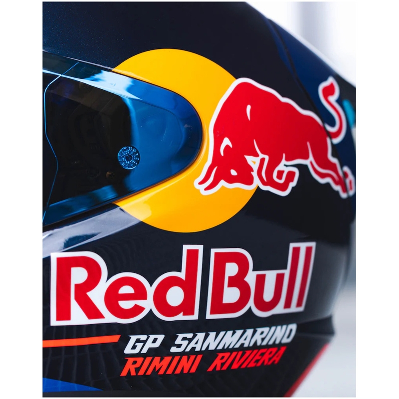 HJC RPHA 12 Red Bull Misano GP 2 MC21 zárt motoros bukóssiak kék-fehér-piros
