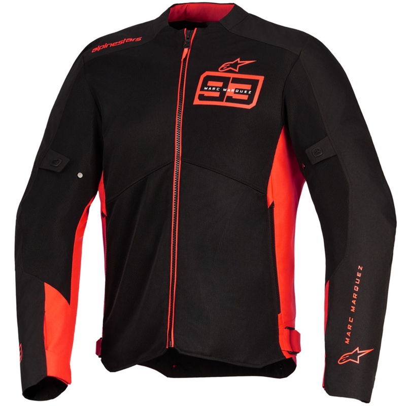 Alpinestars C-1 AIR MM93 kollekció motoros kabát fluo piros-piros-fekete