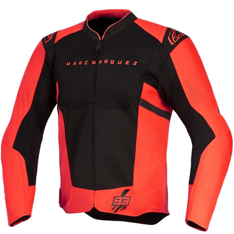Alpinestars T-SPS Air V2 MM93 kollekció motoros kabát fluo piros-fekete