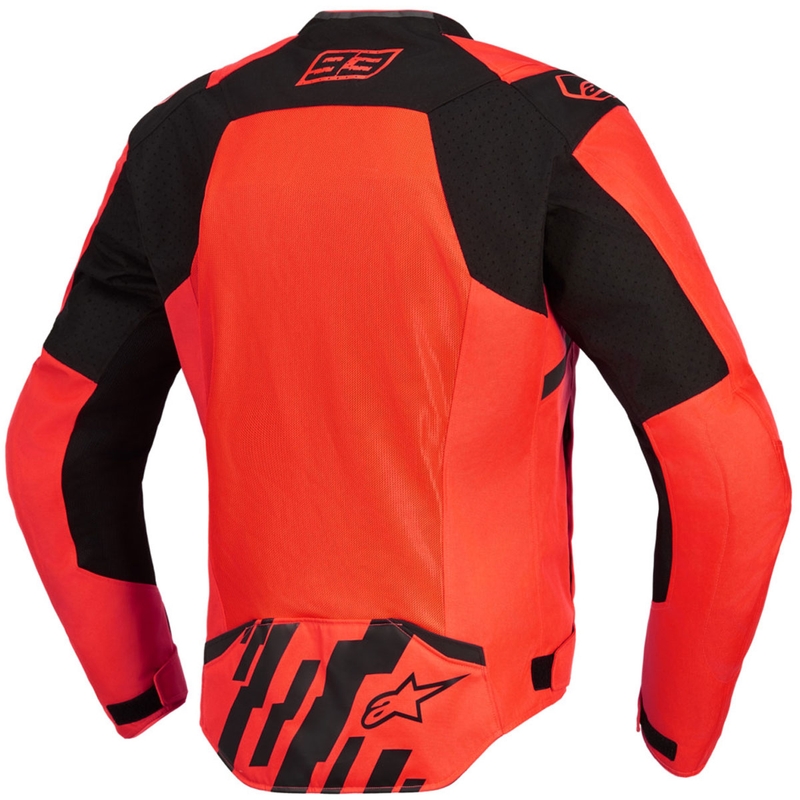 Alpinestars T-SPS Air V2 MM93 kollekció motoros kabát fluo piros-fekete